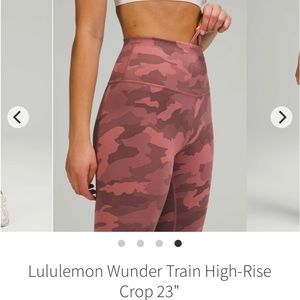 Lululemon Wunder Train HR crop yoga pants